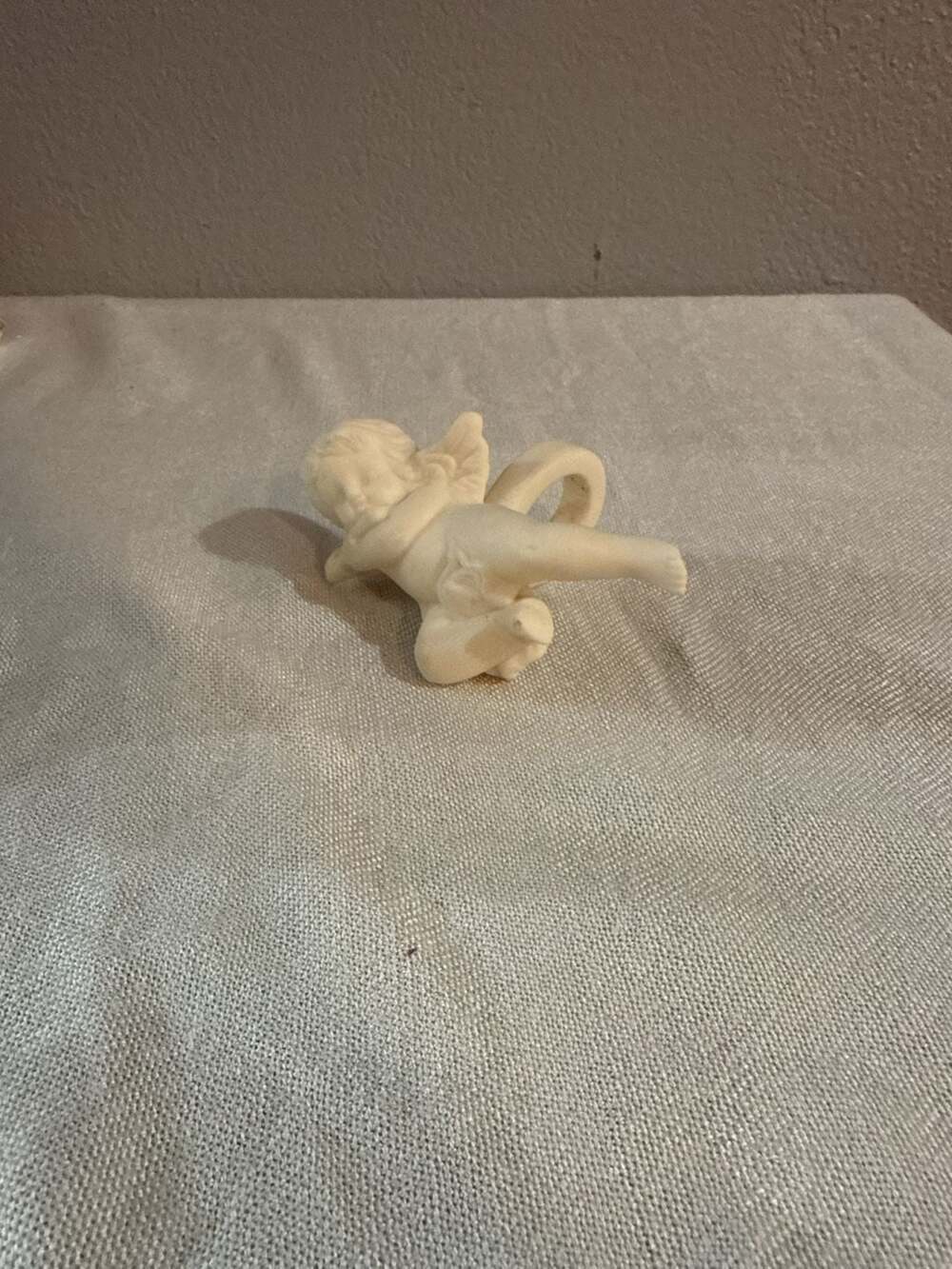 Partylite Cherub Candle Follower Hugger Angel Ivory Porcelain
